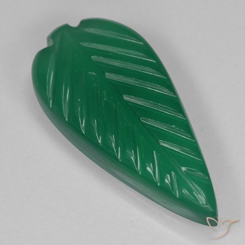 3.30ct طبيعي أخضر دافئ عقيق, قص وردة, نصف شفاف