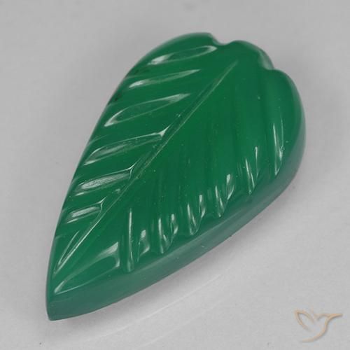 3.24ct طبيعي أخضر متوسط عقيق, فانسى, نصف شفاف