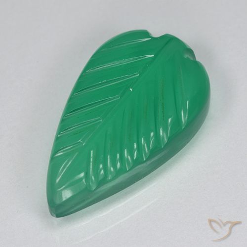 3.60ct طبيعي أخضر دافئ عقيق, قص وردة, نصف شفاف