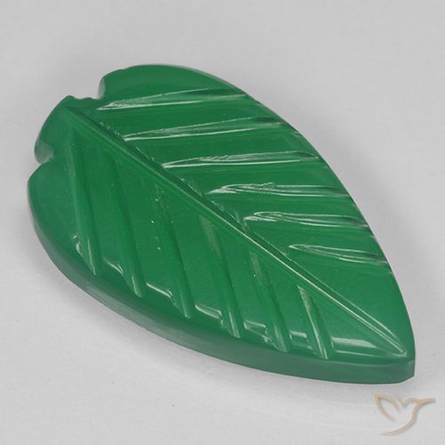 3.88ct طبيعي أخضر متوسط عقيق, قص وردة, نصف شفاف