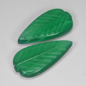 أحجار عقيق أخضر دافئ طبيعية، قص وردة، نصف شفاف، وزنها 5.74 قيراط