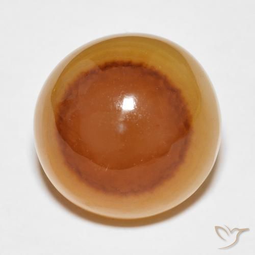 23.05ct طبيعي متعدد الألوان عقيق, دائري, نصف شفاف