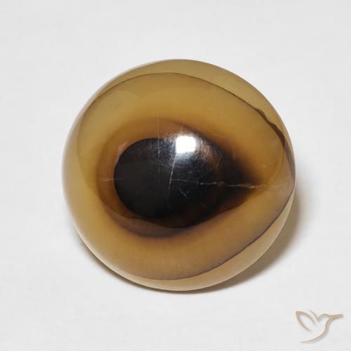 8.82ct طبيعي متعدد الألوان عقيق, بيضوي, نصف شفاف