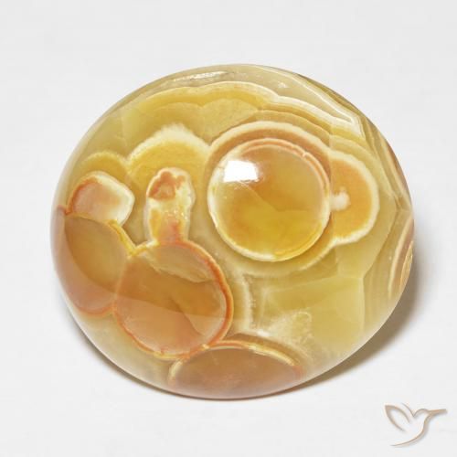 30.88ct طبيعي متعدد الألوان عقيق, بيضوي, غير شفاف