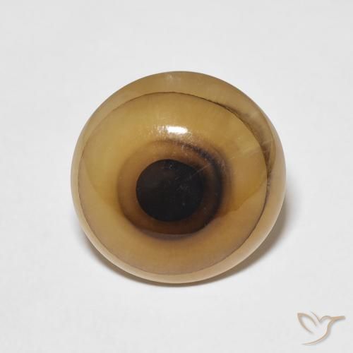 8.95ct طبيعي متعدد الألوان عقيق, دائري, نصف شفاف