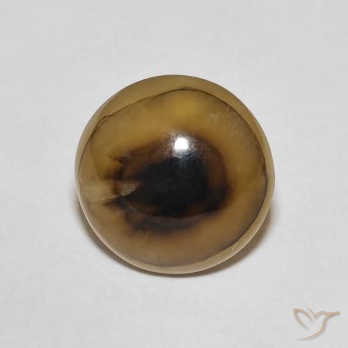 7.46ct طبيعي متعدد الألوان عقيق, دائري, نصف شفاف