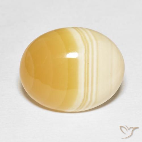 17.37ct طبيعي متعدد الألوان عقيق, بيضوي, غير شفاف