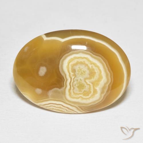 20.50ct طبيعي متعدد الألوان عقيق, بيضوي, غير شفاف