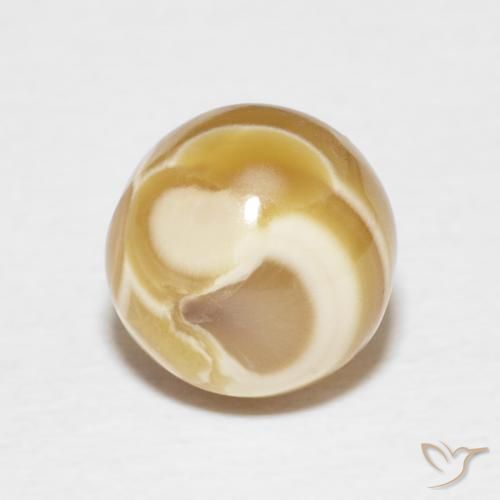 5.14ct طبيعي متعدد الألوان عقيق, جسم كروى / الكرة, غير شفاف, Photo A