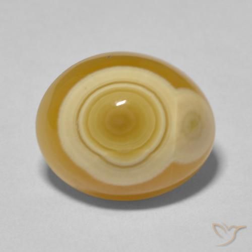 9.34ct طبيعي متعدد الألوان عقيق, بيضوي, غير شفاف