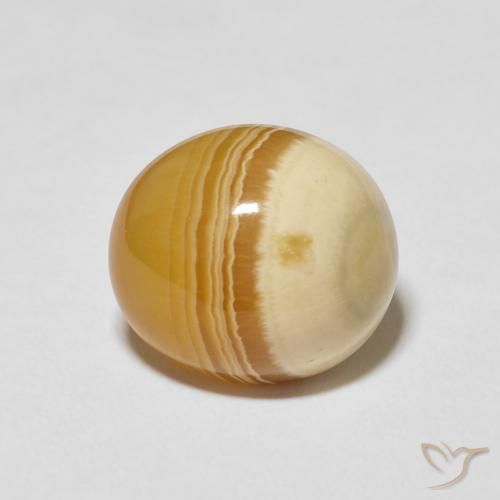 9.93ct طبيعي متعدد الألوان عقيق, بيضوي, غير شفاف