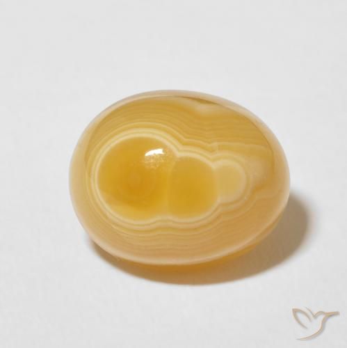 8.93ct طبيعي متعدد الألوان عقيق, بيضوي, غير شفاف