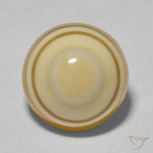 13.04ct طبيعي متعدد الألوان عقيق, دائري, غير شفاف