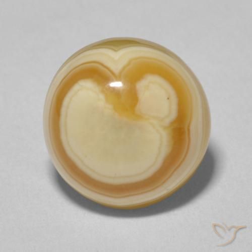 7.66ct طبيعي متعدد الألوان عقيق, دائري, غير شفاف