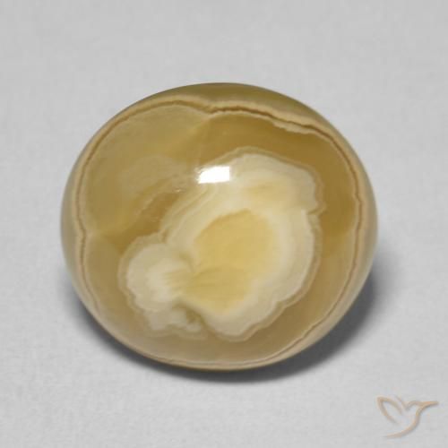 7.68ct طبيعي متعدد الألوان عقيق, بيضوي, غير شفاف