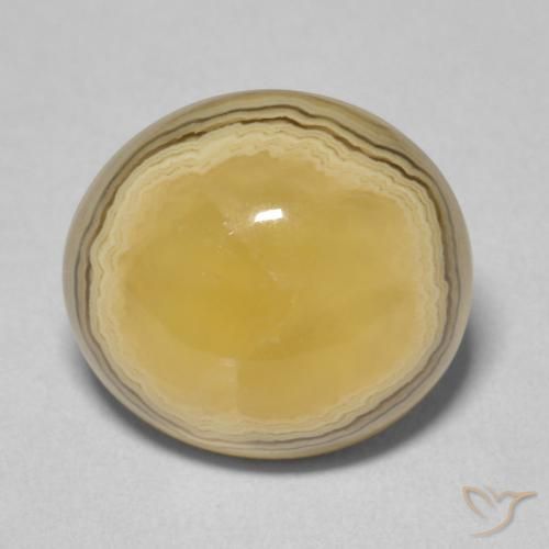8.14ct طبيعي متعدد الألوان عقيق, بيضوي, غير شفاف
