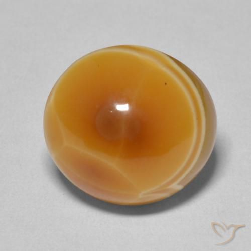 11.03ct طبيعي متعدد الألوان عقيق, بيضوي, غير شفاف