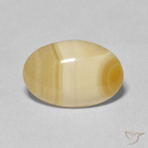 3.76ct طبيعي متعدد الألوان عقيق, بيضوي, غير شفاف