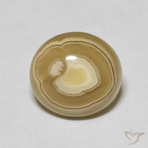 7.16ct طبيعي متعدد الألوان عقيق, بيضوي, غير شفاف
