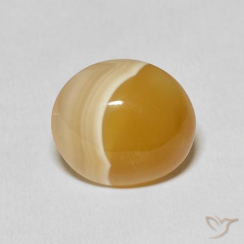 8.17ct طبيعي متعدد الألوان عقيق, بيضوي, غير شفاف