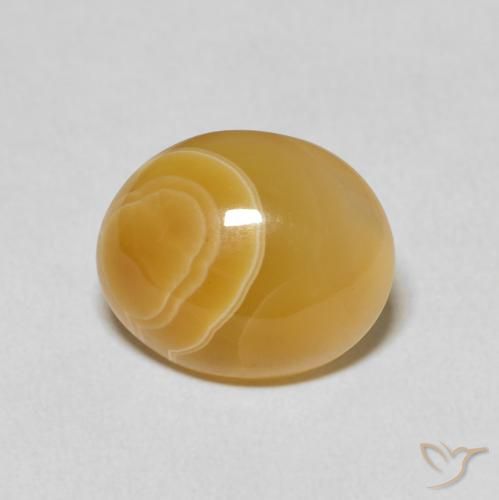 7.38ct طبيعي متعدد الألوان عقيق, بيضوي, غير شفاف