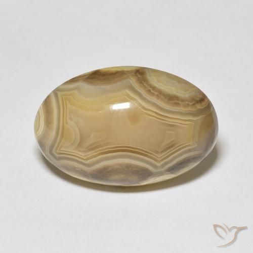 26.72ct طبيعي متعدد الألوان عقيق, بيضوي, غير شفاف
