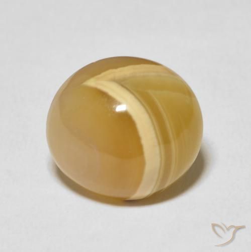 9.48ct طبيعي متعدد الألوان عقيق, بيضوي, غير شفاف