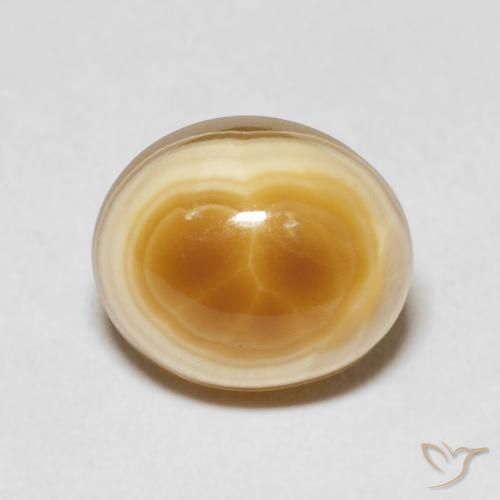 6.50ct طبيعي متعدد الألوان عقيق, بيضوي, غير شفاف