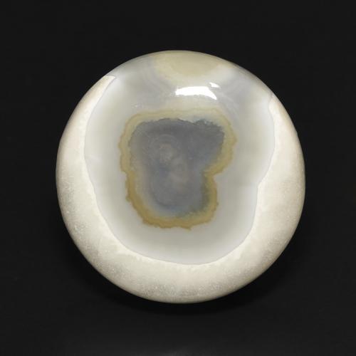 15.97ct طبيعي أبيض متعدد الألوان عقيق, دائري, غير شفاف