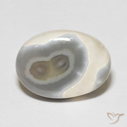 14.42ct طبيعي متعدد الألوان عقيق, بيضوي, غير شفاف