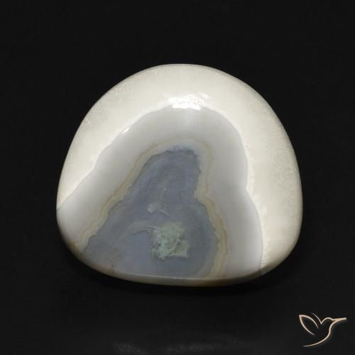 14.42ct طبيعي أبيض متعدد الألوان عقيق, فانسى, غير شفاف