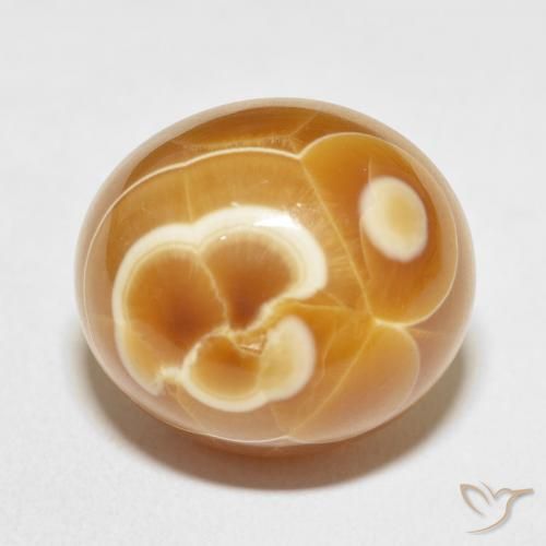 24.26ct طبيعي متعدد الألوان عقيق, بيضوي, غير شفاف