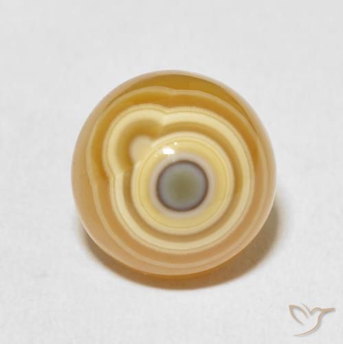 9.53ct طبيعي متعدد الألوان عقيق, دائري, غير شفاف