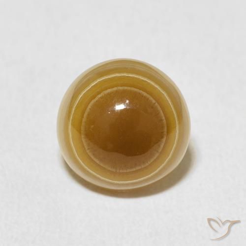 3.80ct طبيعي متعدد الألوان عقيق, دائري, غير شفاف