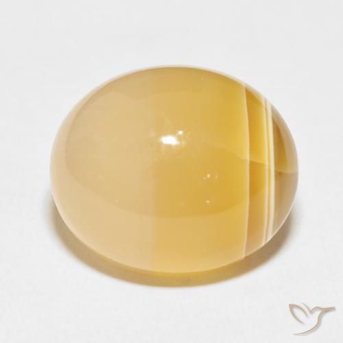 35.37ct طبيعي متعدد الألوان عقيق, بيضوي, غير شفاف