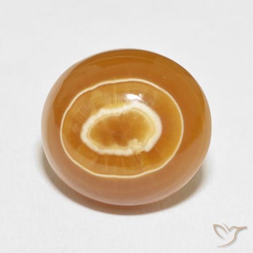 18.44ct طبيعي متعدد الألوان عقيق, بيضوي, غير شفاف