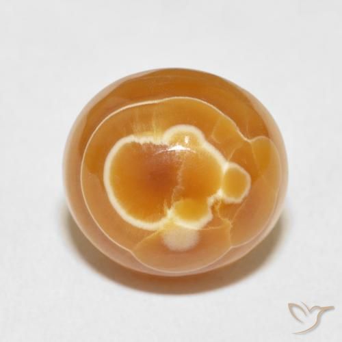 10.47ct طبيعي متعدد الألوان عقيق, بيضوي, غير شفاف