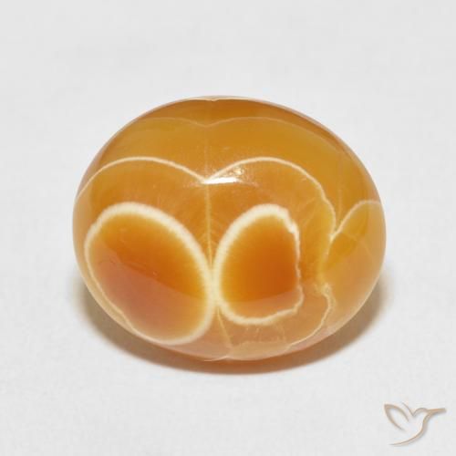 12.35ct طبيعي متعدد الألوان عقيق, بيضوي, غير شفاف