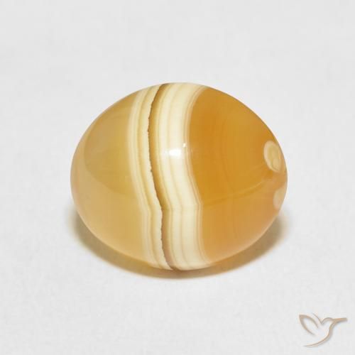 7.95ct طبيعي متعدد الألوان عقيق, بيضوي, غير شفاف