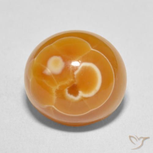 11.47ct طبيعي متعدد الألوان عقيق, بيضوي, غير شفاف