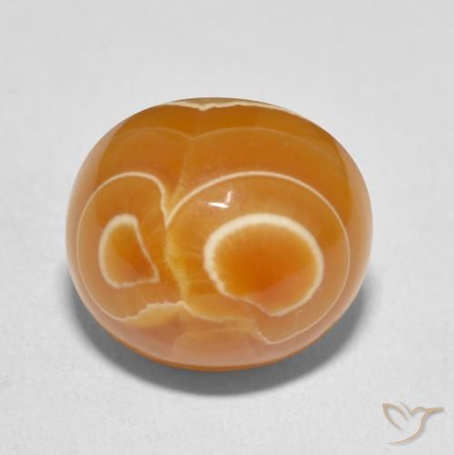 11.90ct طبيعي متعدد الألوان عقيق, بيضوي, غير شفاف