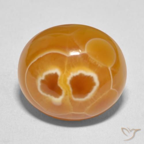 13.00ct طبيعي متعدد الألوان عقيق, بيضوي, غير شفاف