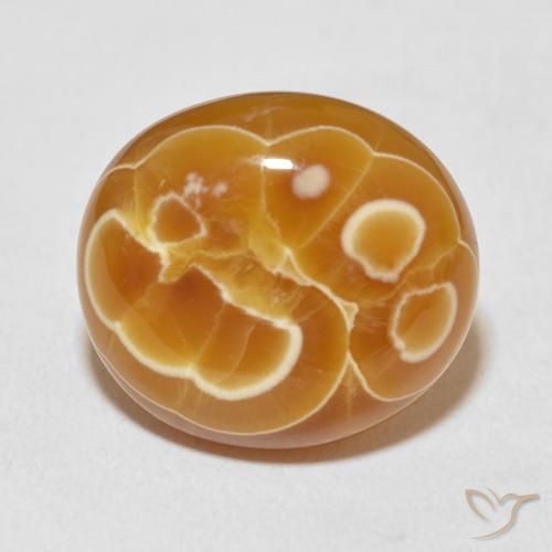 21.45ct طبيعي متعدد الألوان عقيق, بيضوي, غير شفاف