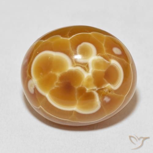 29.77ct طبيعي متعدد الألوان عقيق, بيضوي, غير شفاف