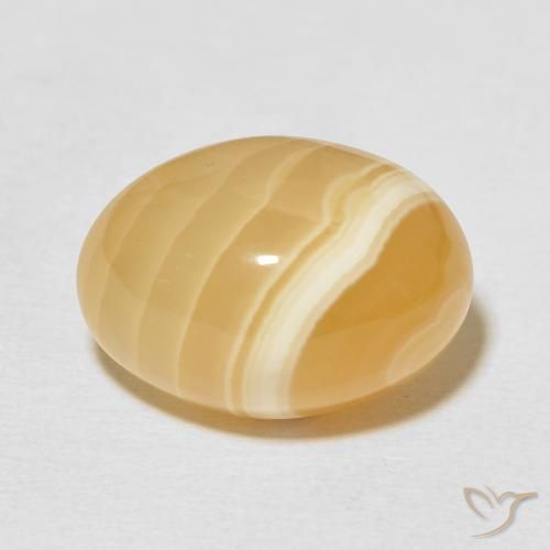 24.16ct طبيعي متعدد الألوان عقيق, بيضوي, غير شفاف