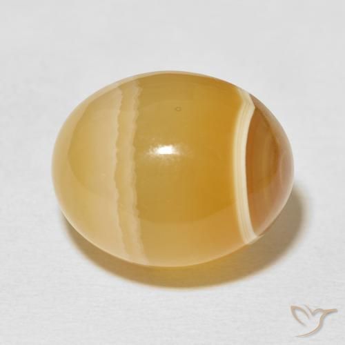 32.09ct طبيعي متعدد الألوان عقيق, بيضوي, غير شفاف