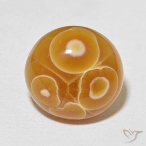 16.82ct طبيعي متعدد الألوان عقيق, بيضوي, غير شفاف