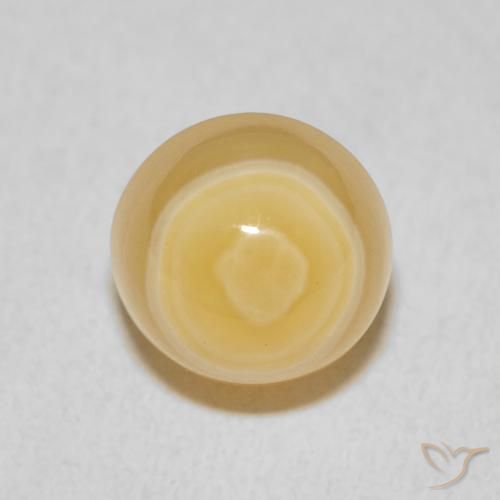 6.77ct طبيعي متعدد الألوان عقيق, دائري, غير شفاف