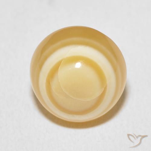 8.64ct طبيعي متعدد الألوان عقيق, دائري, غير شفاف