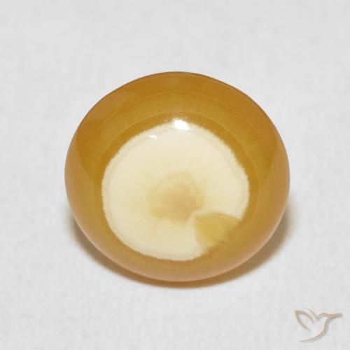 5.37ct طبيعي متعدد الألوان عقيق, دائري, غير شفاف